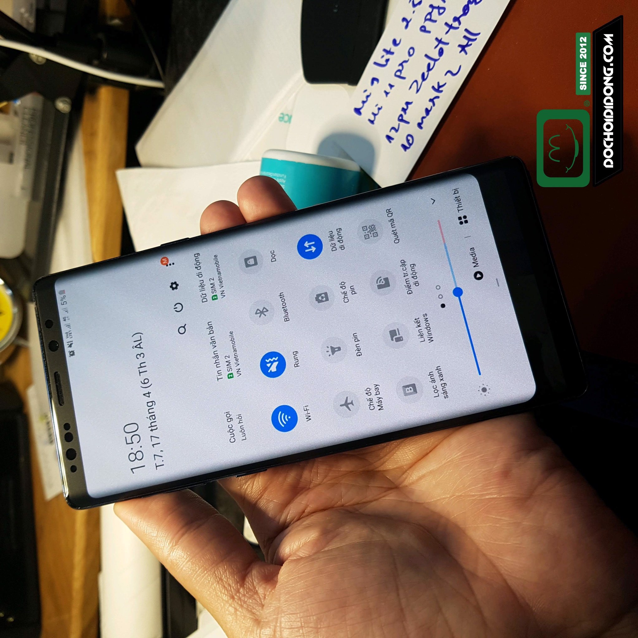 Miếng dán màn hình PPF nhám chống nhìn trộm Samsung Note 9 ZACASE
