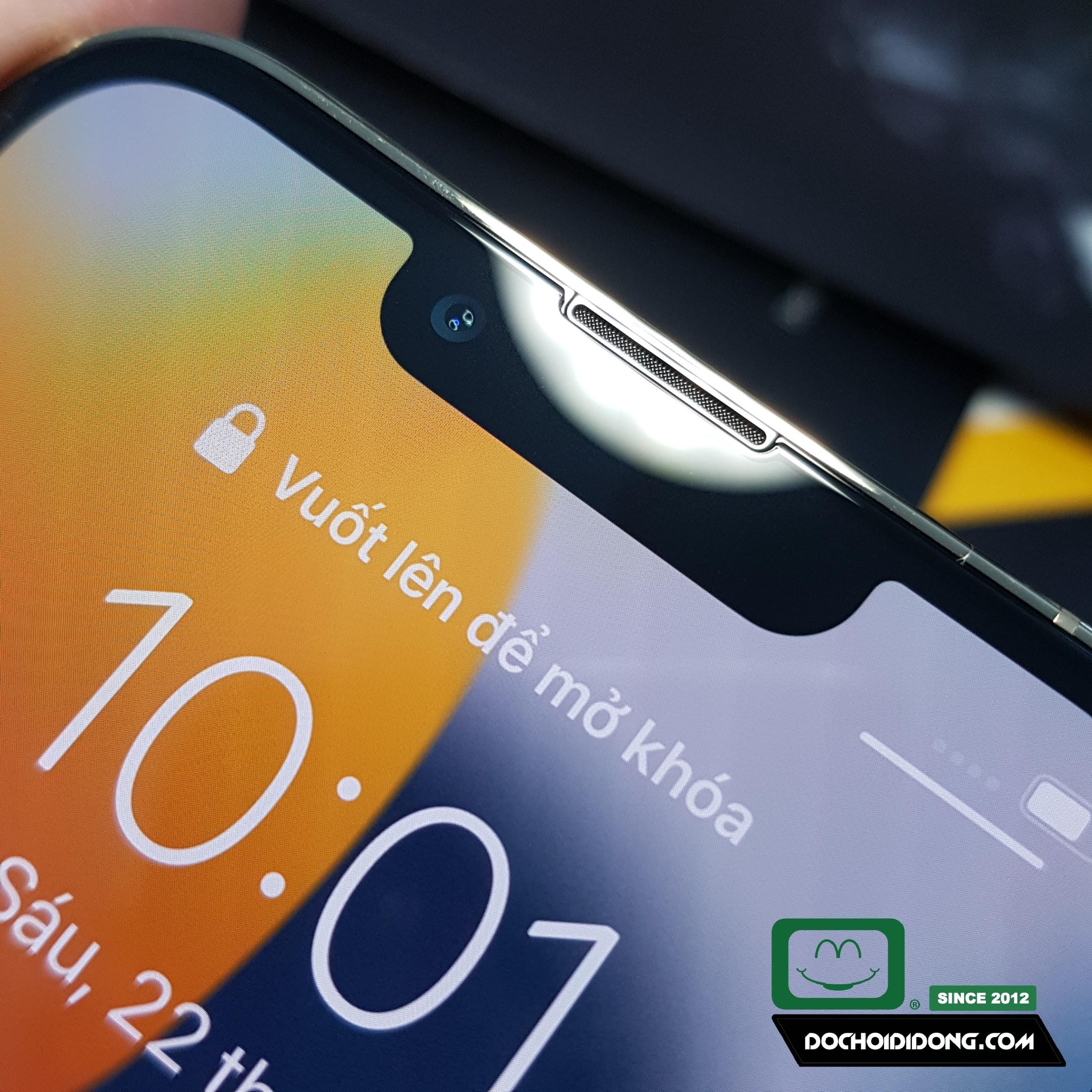 Miếng Dán Cường Lực IPhone 13 Pro Max Mini Mipow King Bull HD Dùng Ốp Chống Sốc
