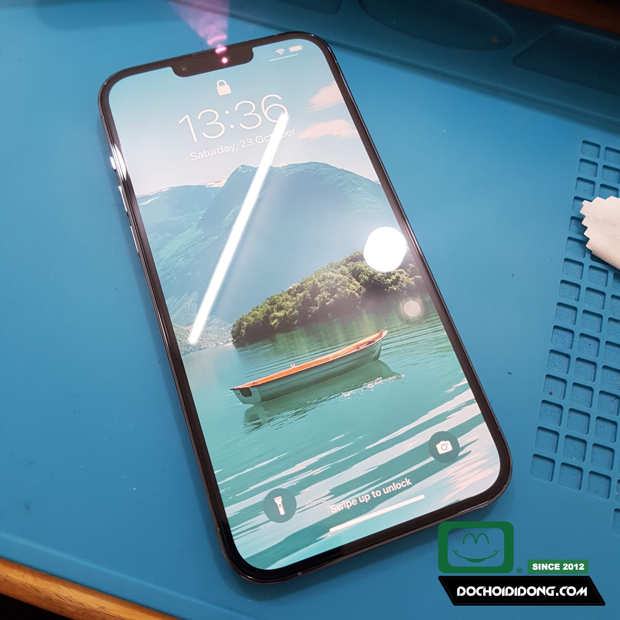 Miếng Dán Cường Lực IPhone 13 Pro Max Mini Mipow King Bull HD Dùng Ốp Chống Sốc