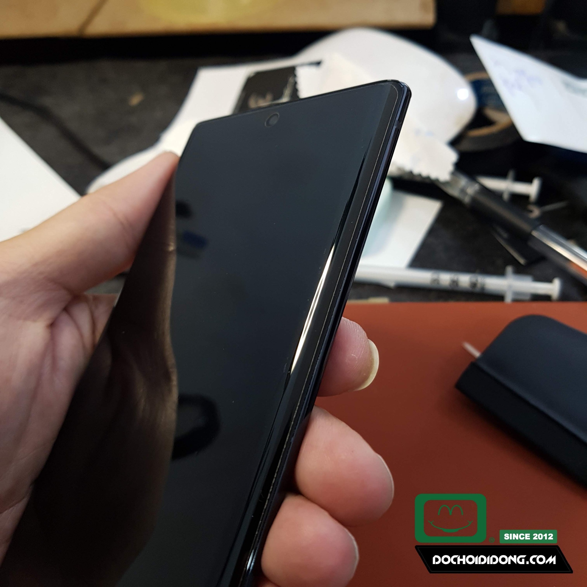 Miếng dán màn hình polime UV kháng khuẩn cao cấp dành cho Samsung Note 10 / Note 10+ Plus