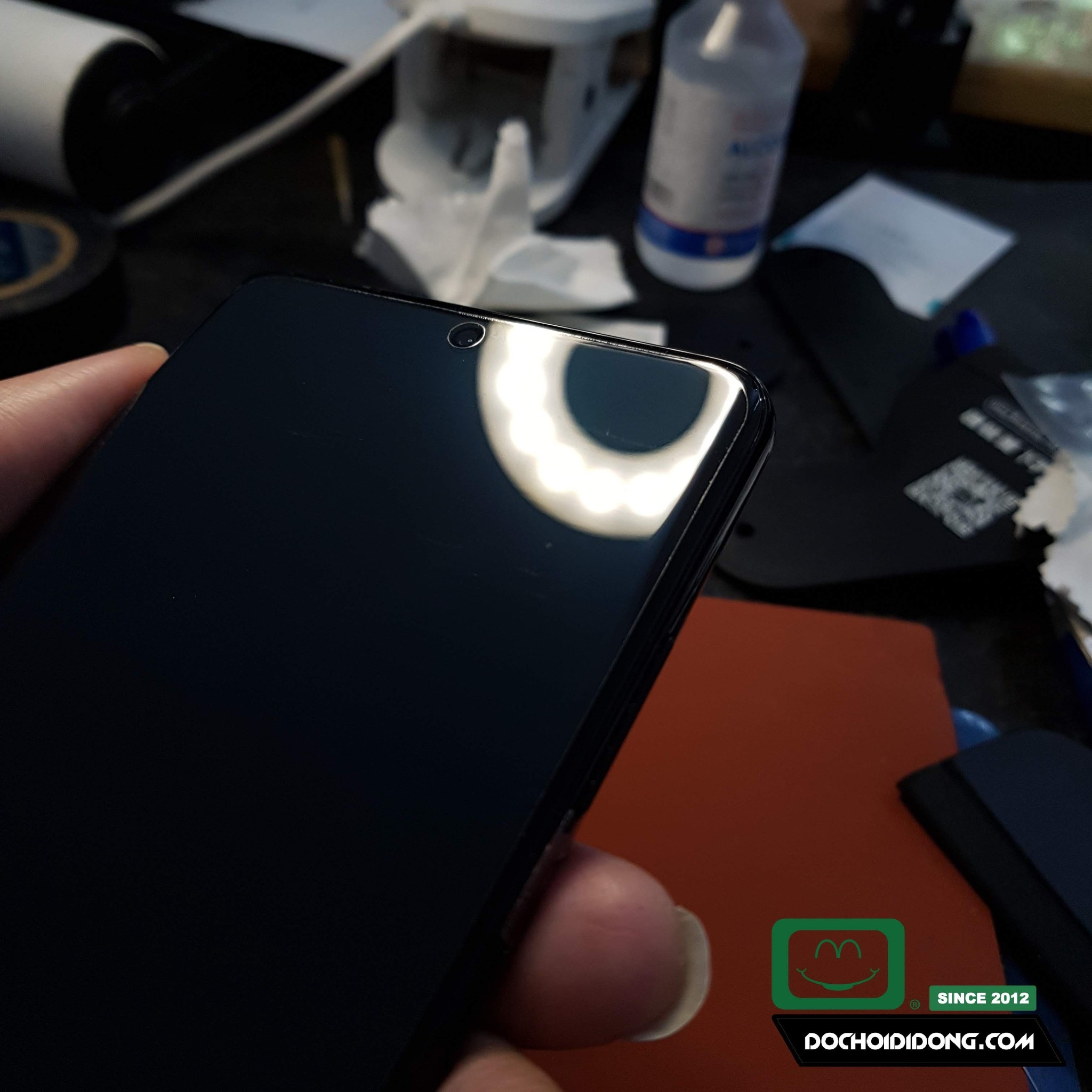 Miếng dán màn hình polime UV kháng khuẩn cao cấp dành cho Samsung S21 Plus + Ultra 5G