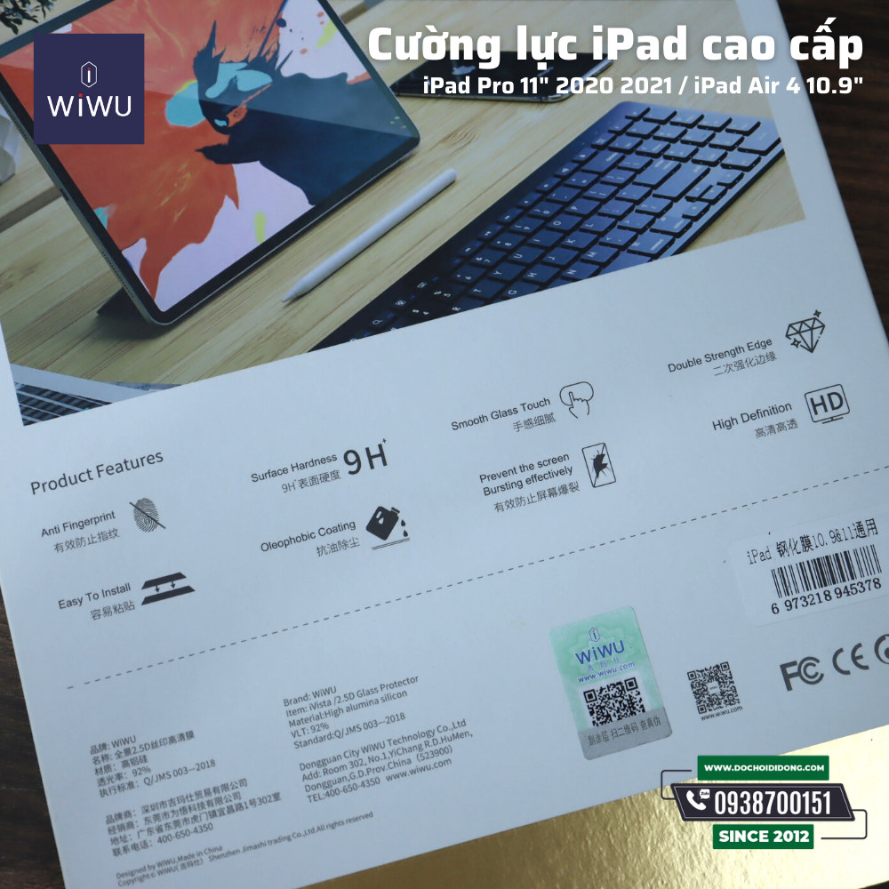 Cường Lực IPad Pro 11 10.9 Air 4 Wiwu
