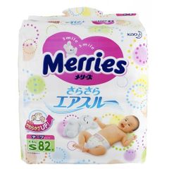 Bỉm S82 dán Merries nội địa Nhật Bản