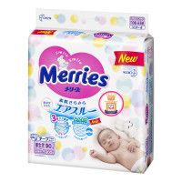 Bỉm - Tã quần Merries size Newborn, S, M, L, XL