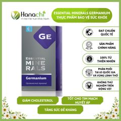 Viên Uống Giảm Cholesterol, Huyết Áp, Tim Mạch Essential Minerals Germanium