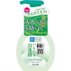 Sữa rửa mặt bọt Hada Labo Gokujyun màu xanh 160ml