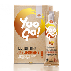 Thức Uống Dinh Dưỡng Tăng Sức Đề Kháng Yoo Go Immuno Drink lemon-ginger