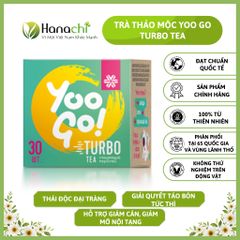 Trà Thảo Mộc YOO GO TURBO TEA Thải Độc Ruột, Giảm Cân, Giảm Mỡ Bụng, Nhuận Tràng Hết Táo Bón