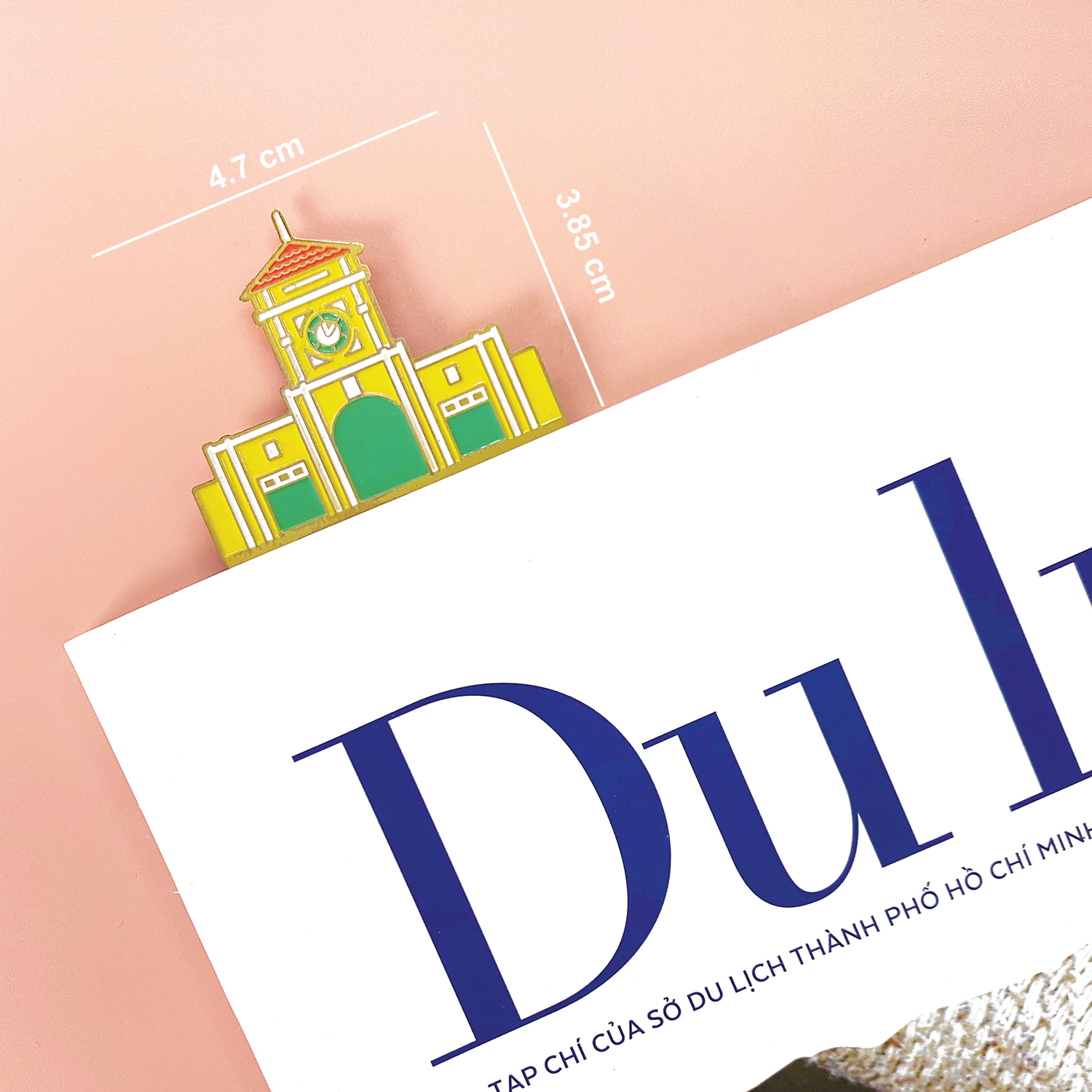 Bookmark Kim Loại Saigonir Hình Chợ Bến Thành - Kim Loại Dày Dạn, Chi Tiết Sắc Nét, Thiết Kế Đặc Trưng - BST