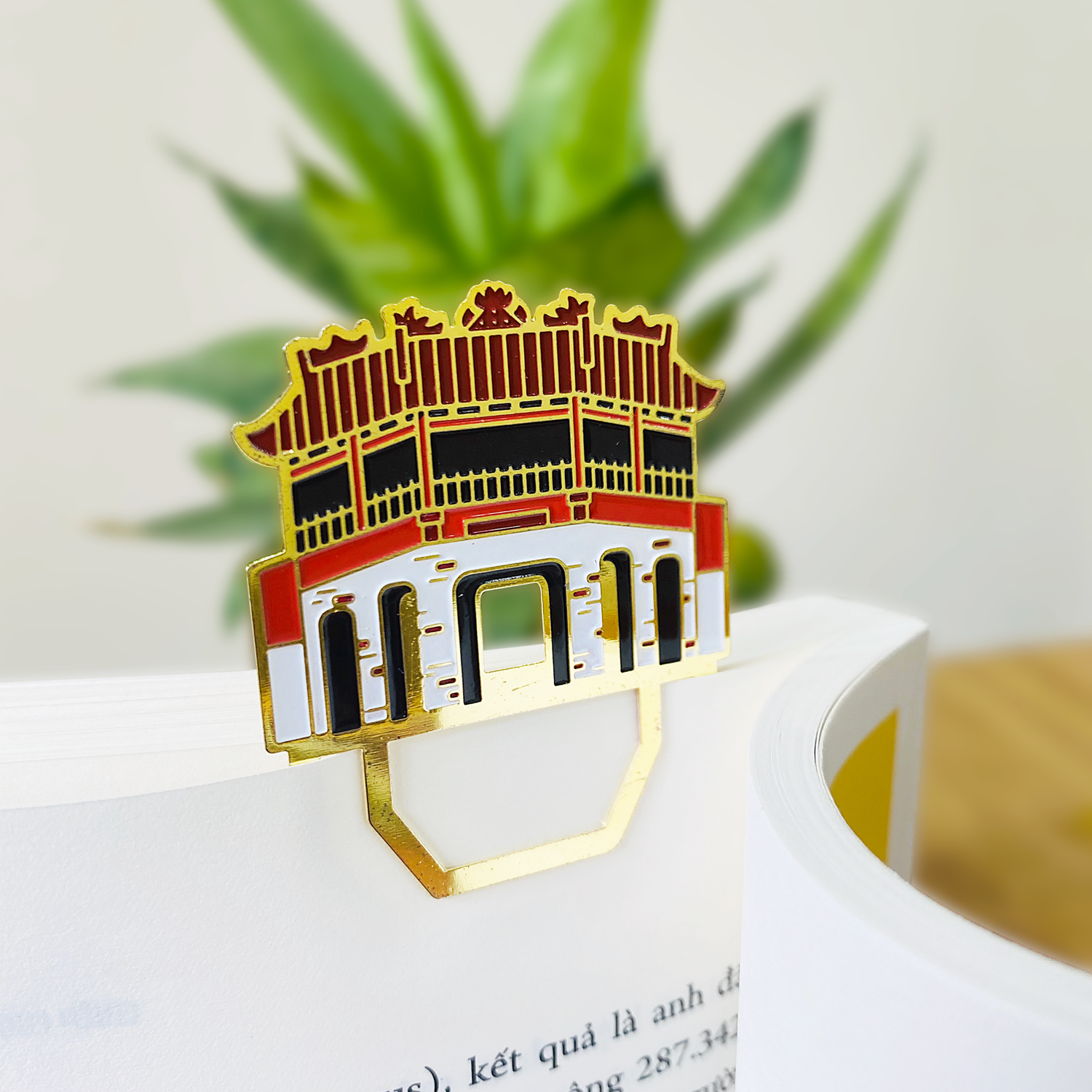Bookmark Kim Loại Saigonir Hình Chùa Cầu Hội An - Kim Loại Dày Dạn, Chi Tiết Sắc Nét, Thiết Kế Đặc Trưng - BST