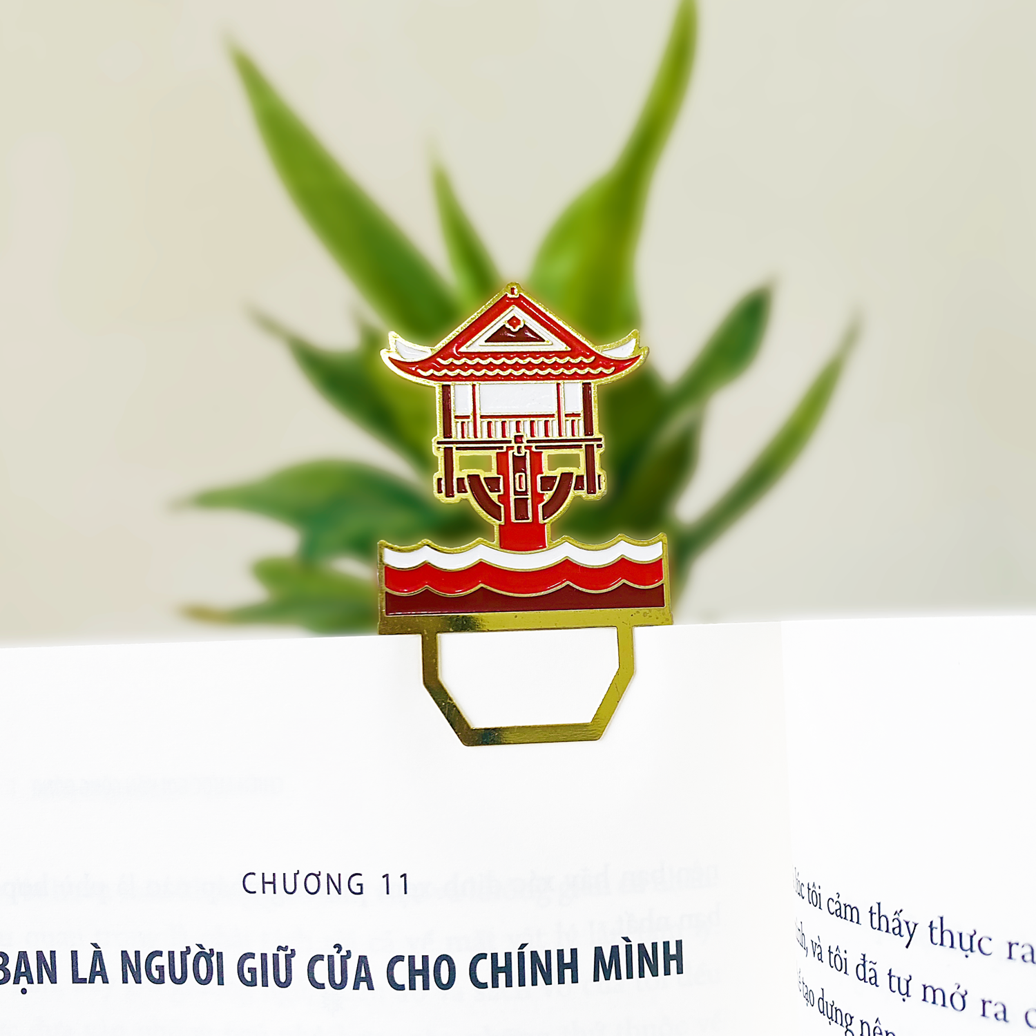 Bookmark Kim Loại Saigonir Hình Chùa Một Cột - Kim Loại Dày Dạn, Chi Tiết Sắc Nét, Thiết Kế Đặc Trưng - BST