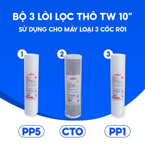 Bộ 3 lõi lọc thô Taiwan 10