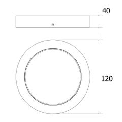  LED Panel Nổi RSR120 6W (Ánh Sáng Trắng) 