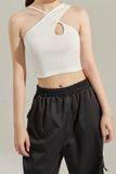 Áo croptop ôm thun cổ yếm