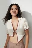 Áo croptop lệch tà