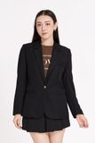 Áo blazer suông cotton