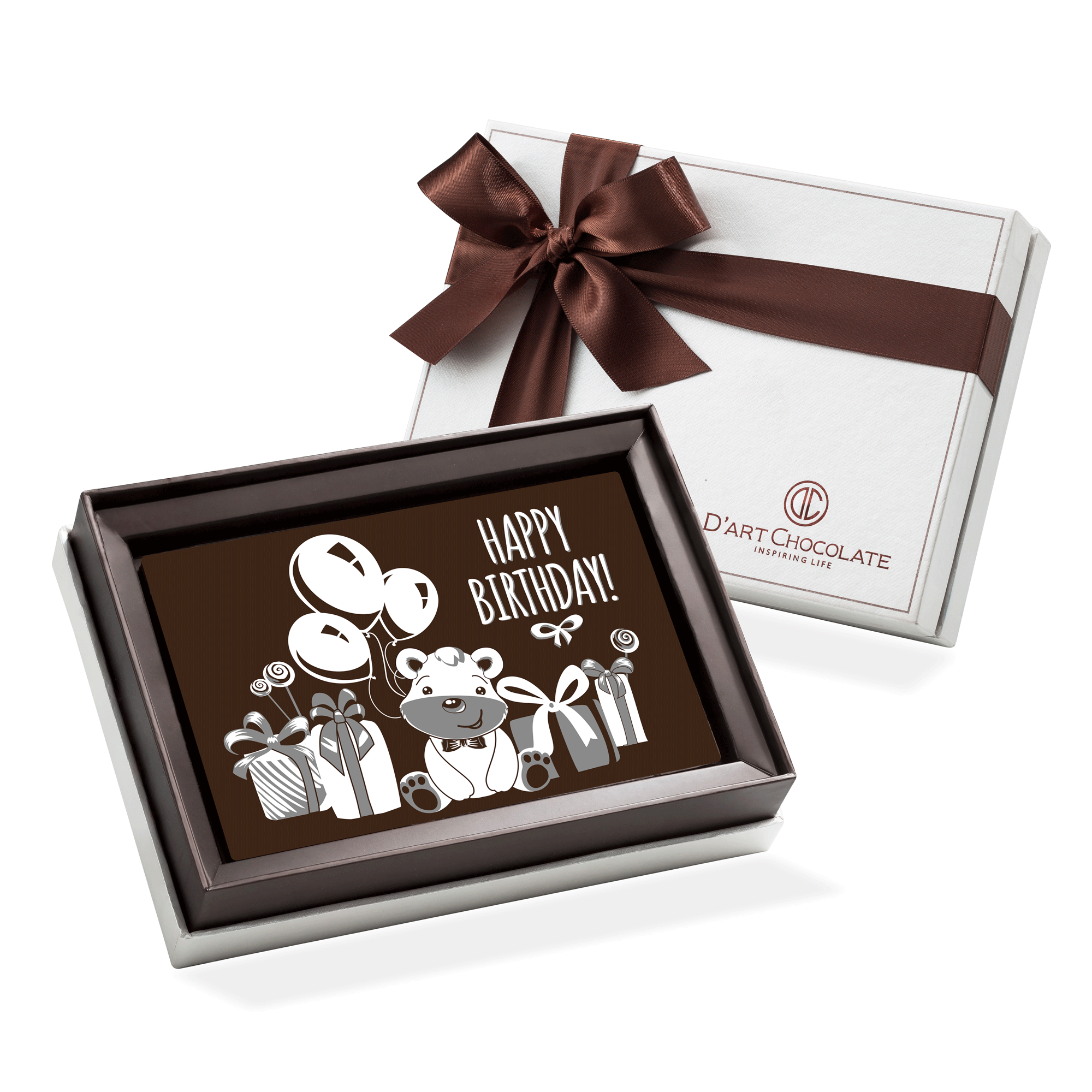 CD-HB 007 - HỘP SOCOLA NGHỆ THUẬT HAPPY BIRTHDAY 10X15CM