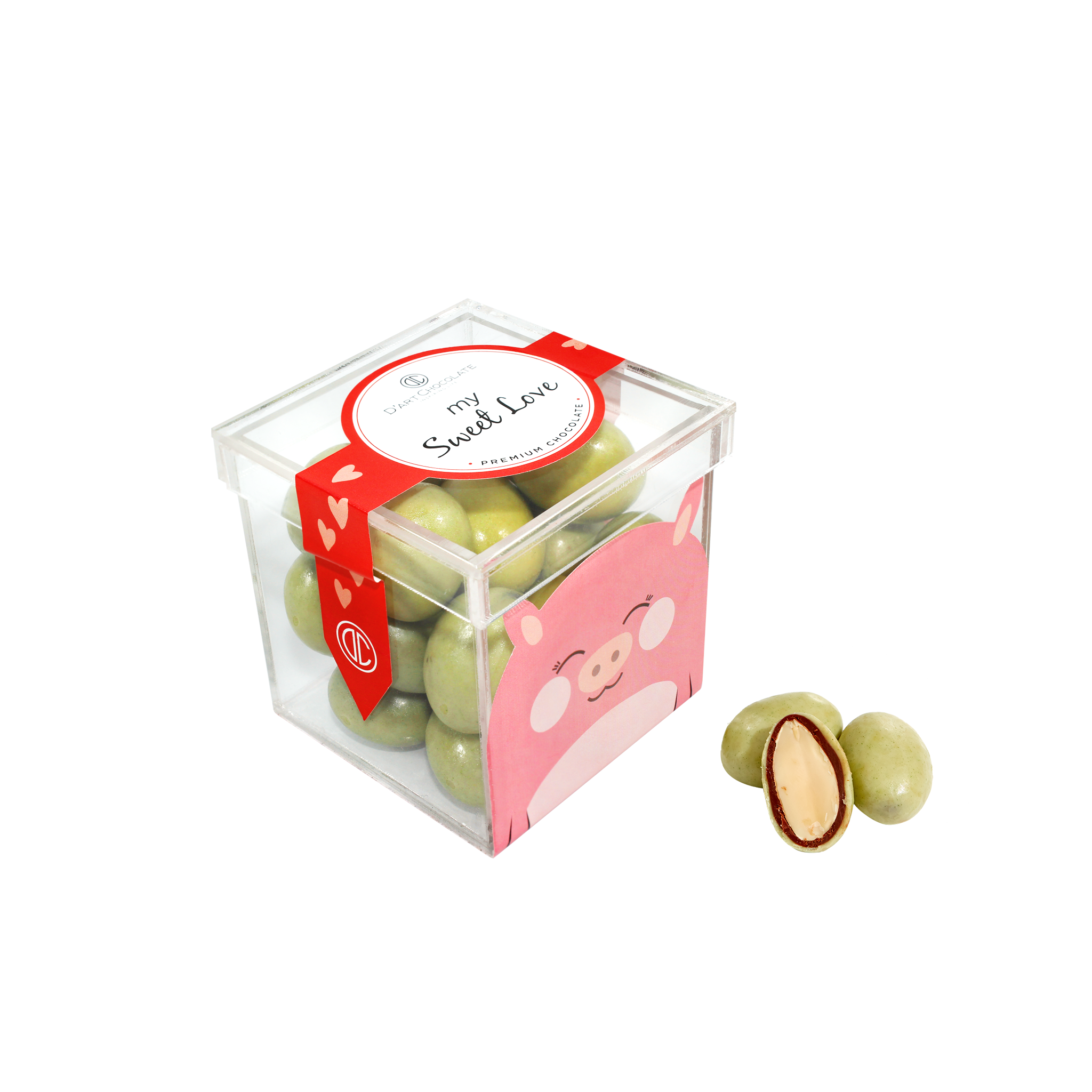 CC - B 001 HỘP ALMOND MATCHA CHOCOLATE