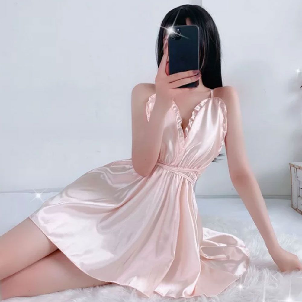 Đầm ngủ 2 dây kiều nữ sexy sang chảnh DN09