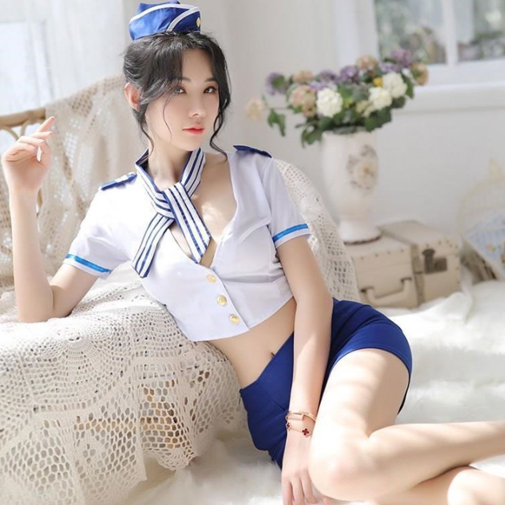 Thời trang sexy cosplay tiếp viên hàng không TV06