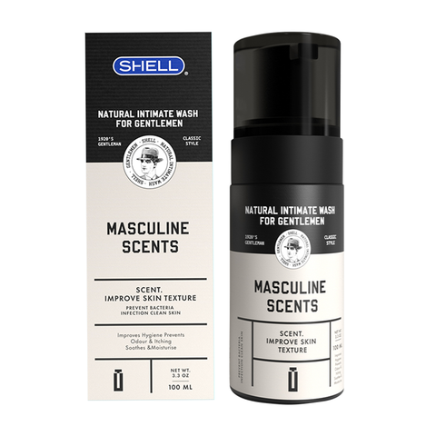 Dung dịch vệ sinh nam dạng bọt, hương thơm nam tính Shell Masculine Scents - 100ml