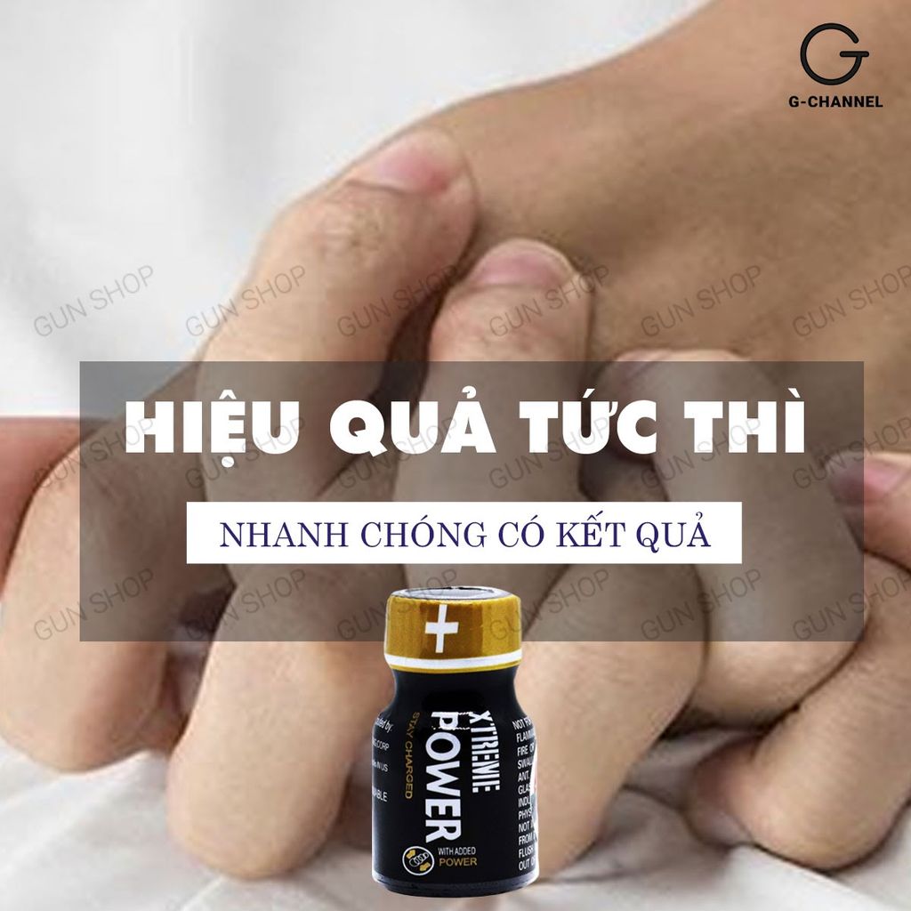 Chai hít tăng khoái cảm Popper PWD USA Xtreme Power - Chai 10ml