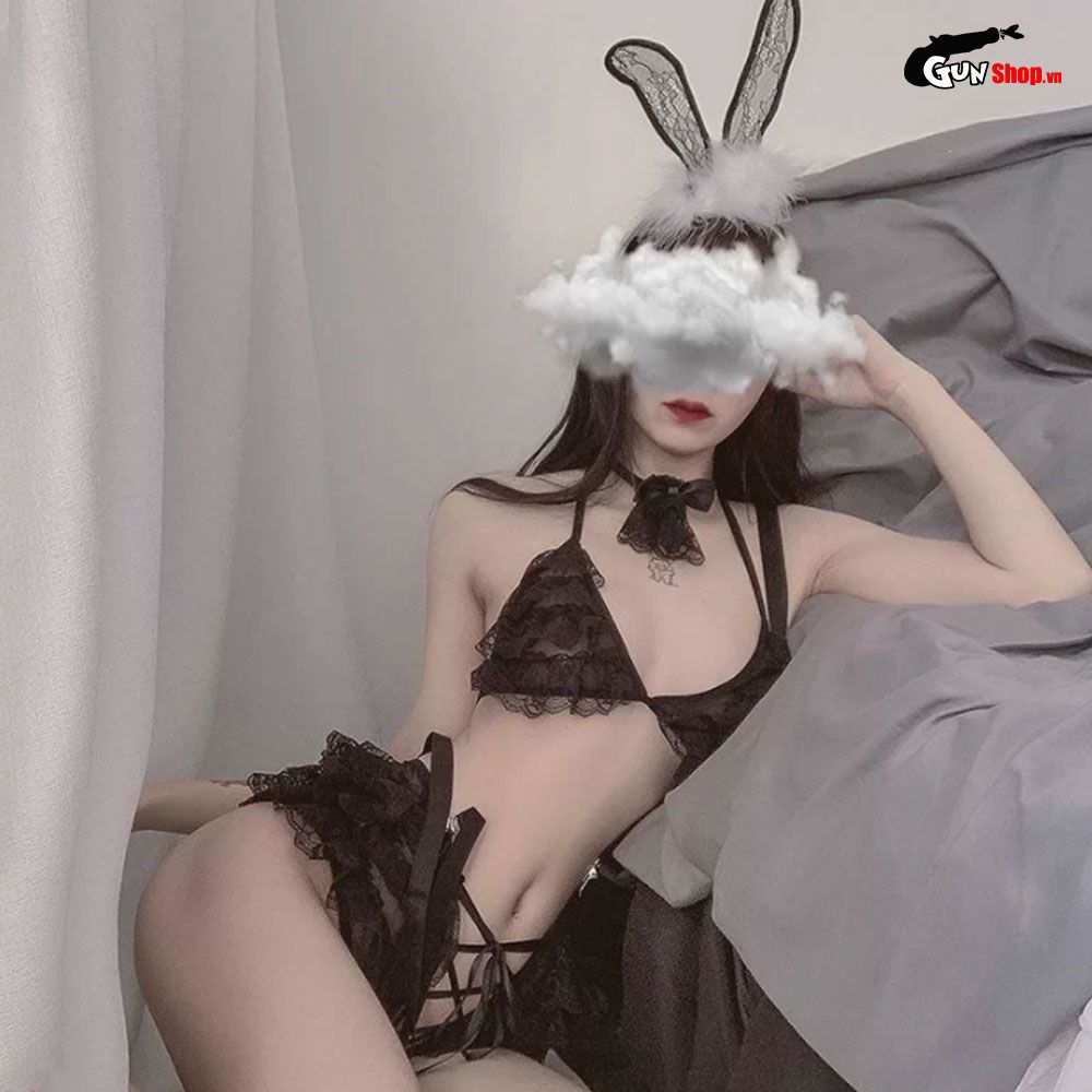 Thời trang sexy cosplay nàng thỏ đen quyến rũ NT06