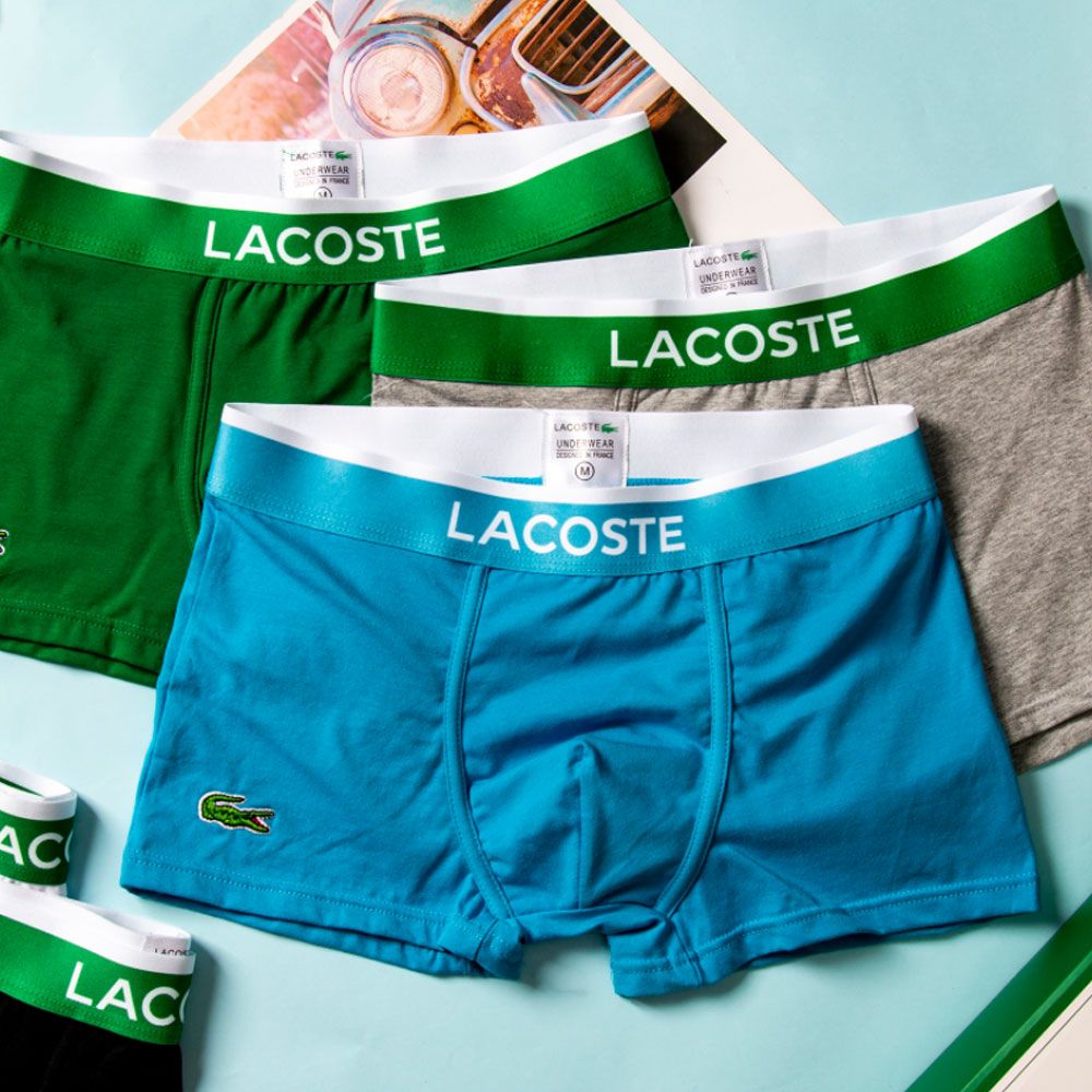 Quần lót Boxer Lacoste chính hãng - Trắng