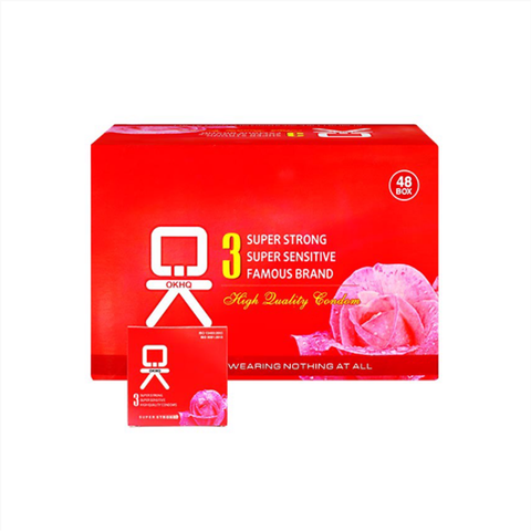 Bao cao su OKHQ không mùi - Hộp 144 cái