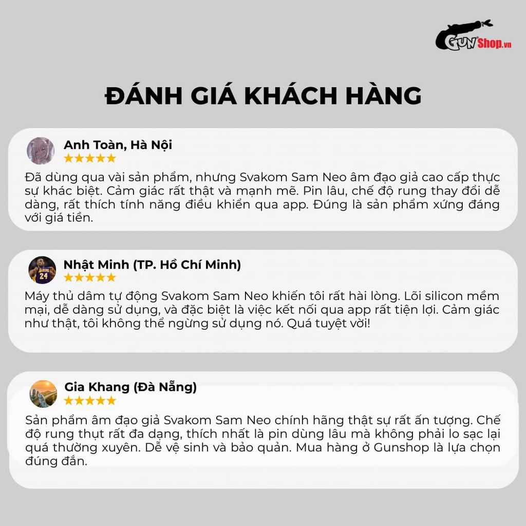 Âm đạo giả đa năng Svakom Sam Neo