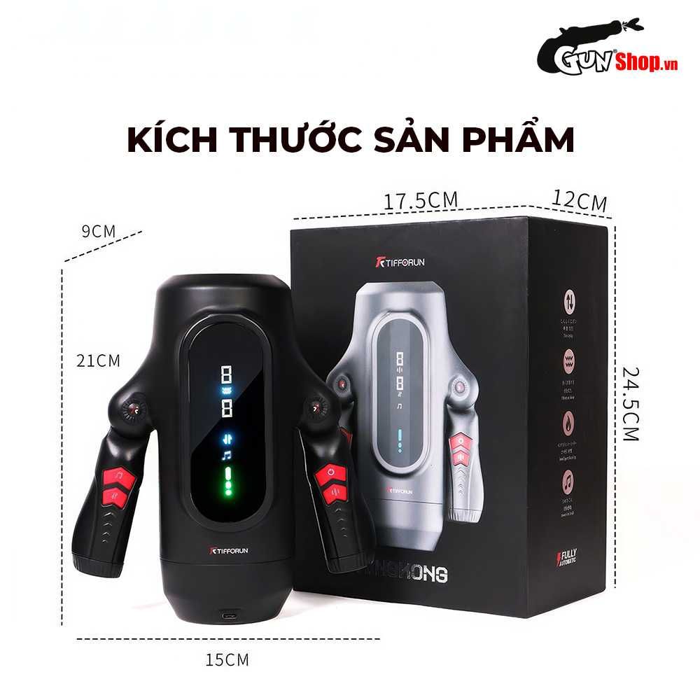 Âm đạo giả rung thụt tự động Yeain Tifforun KingKong