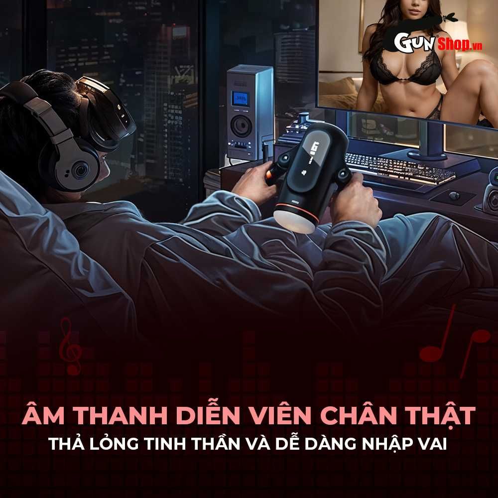 Âm đạo giả rung thụt tự động Yeain Tifforun KingKong
