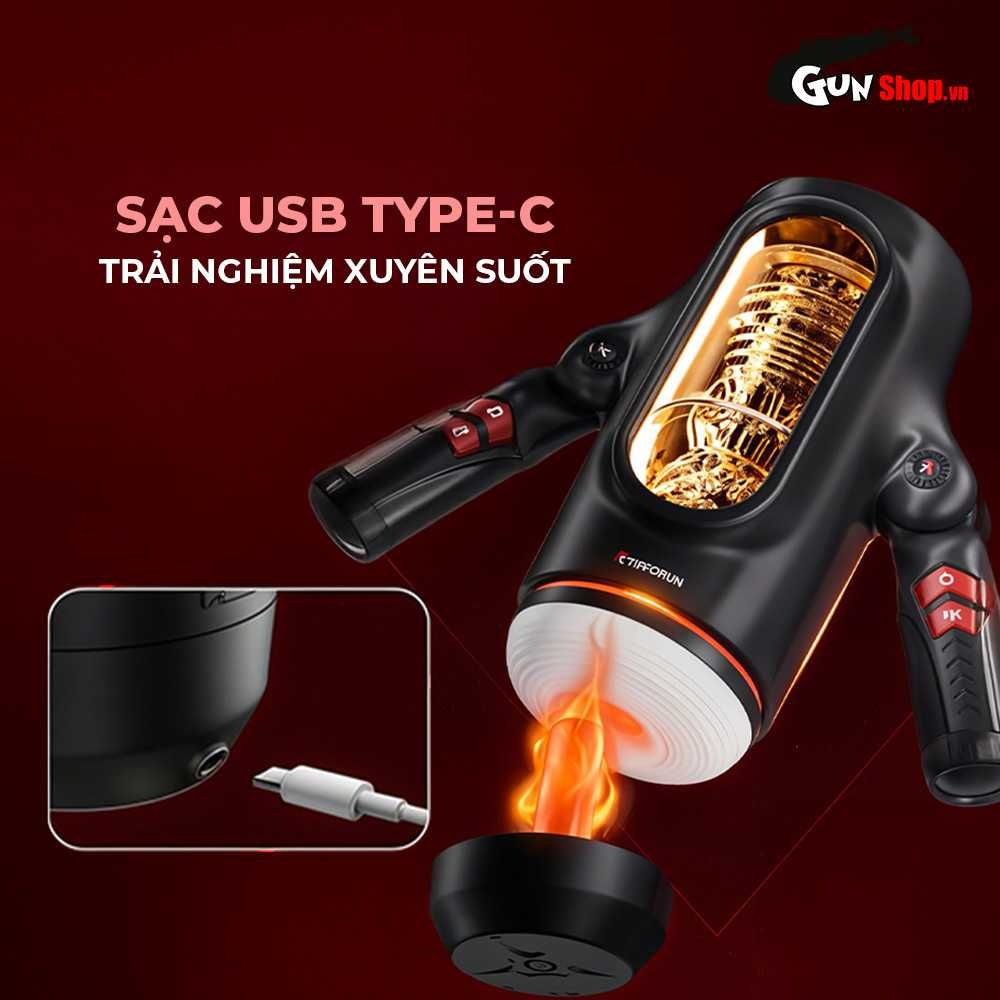Âm đạo giả rung thụt tự động Yeain Tifforun KingKong