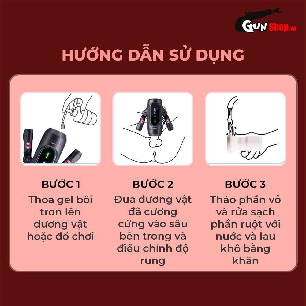 Âm đạo giả rung thụt tự động Yeain Tifforun KingKong