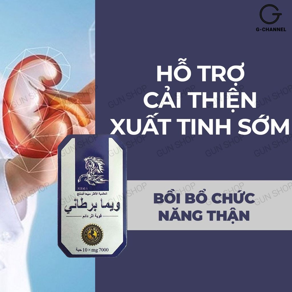 Viên uống hỗ trợ cương dương, tăng cường sinh lý Ngựa Thái - Hộp 10 viên