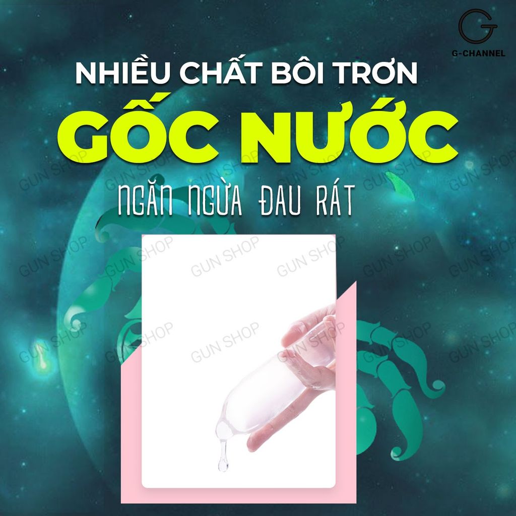 Bao cao su Ropockon Cung Cự Giải - Mỏng 0.03mm, hương dâu - Hộp 12 cái