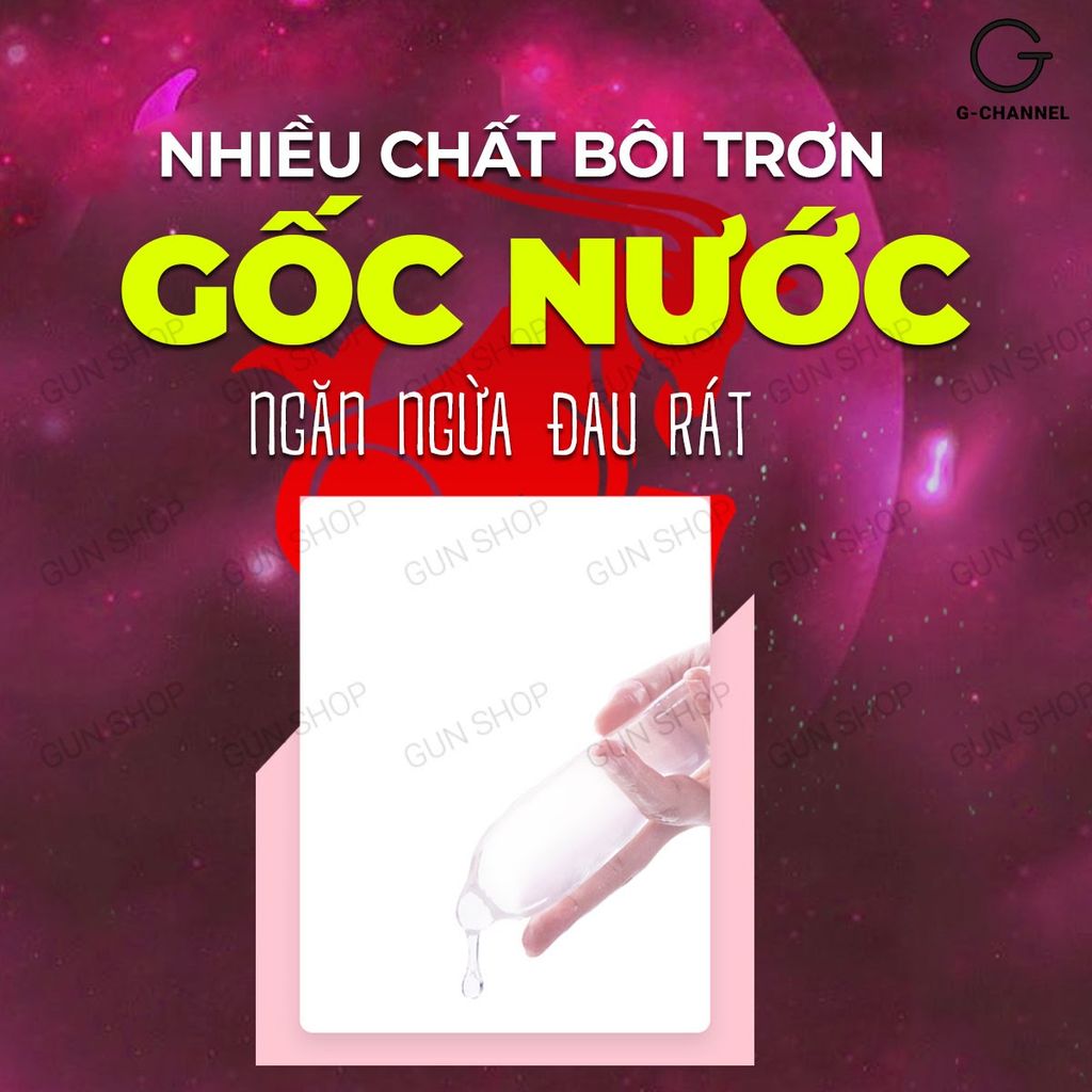 Bao cao su Ropockon Cung Ma Kết - Mỏng 0.03mm, hương dâu - Hộp 12 cái