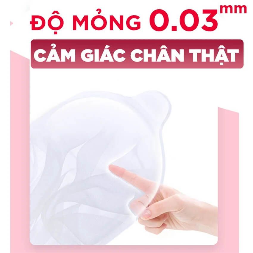 Bao cao su Sagami Exceed 2000 - Siêu mỏng 0.03mm - Hộp 12 cái