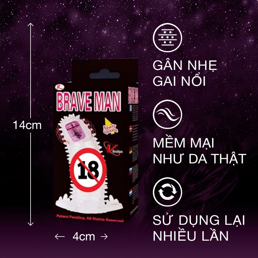 Bao cao su đôn dên rung đầu Baile Braveman