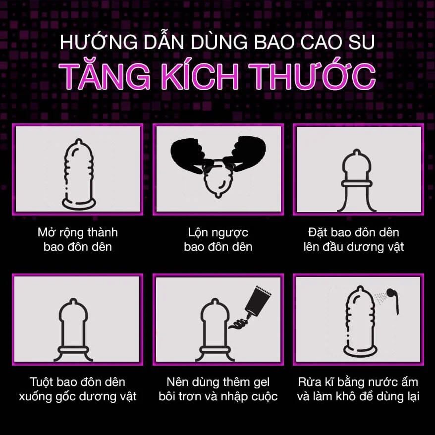 Bao cao su đôn dên rung Baile rồng rung