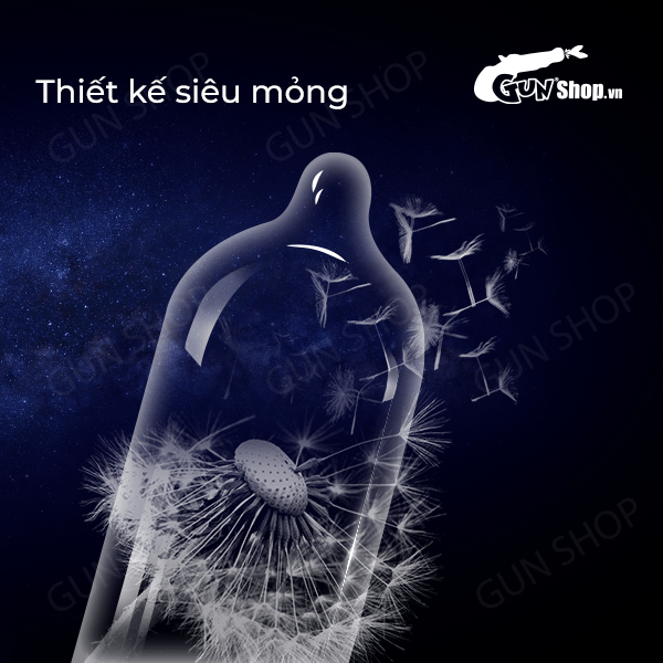 Bao cao su Durex Fetherlite Feel - Siêu mỏng, nhiều gel bôi trơn - Hộp 12 cái