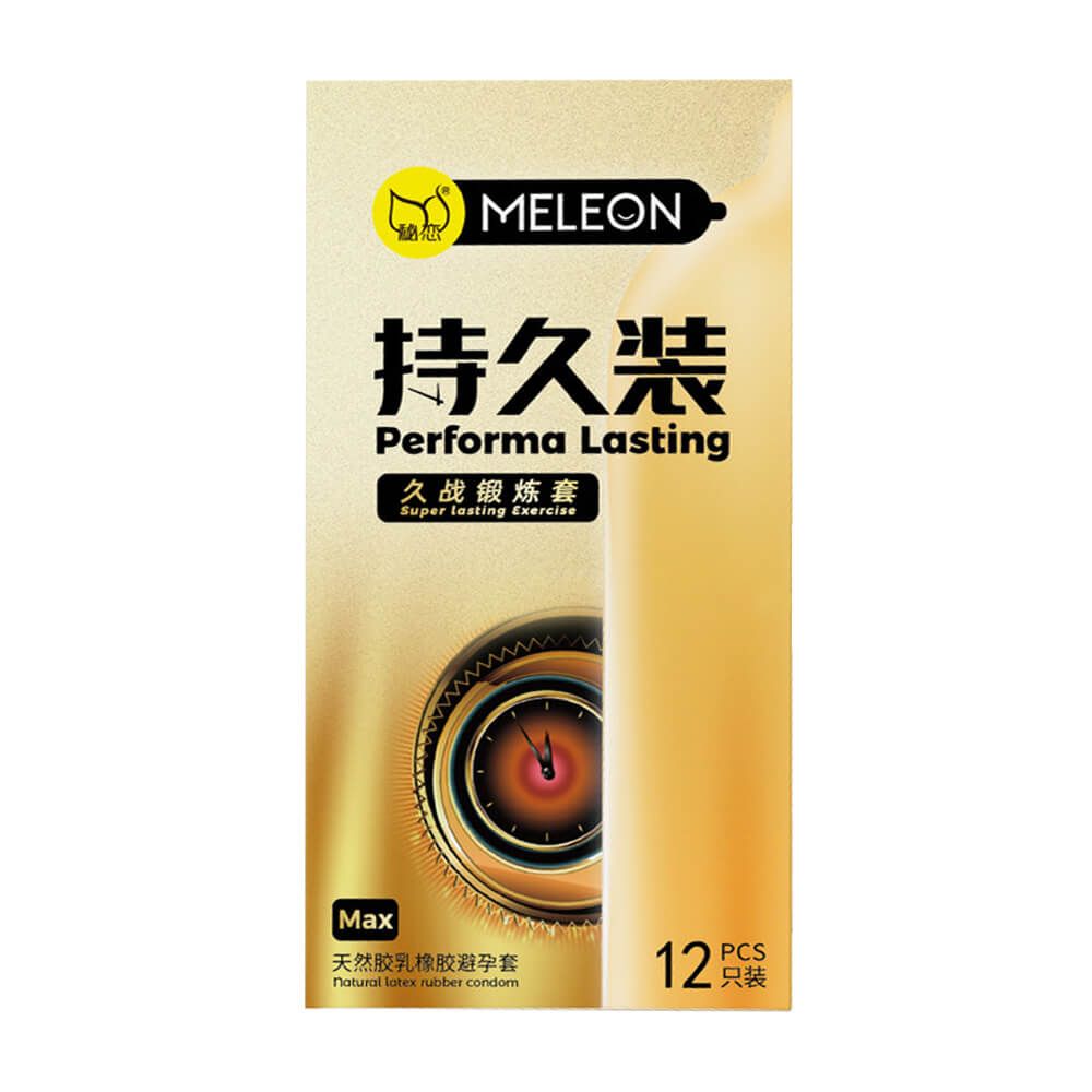 Bao cao su Meleon Performa Lasting Max - Kéo dài thời gian - Hộp 12 cái