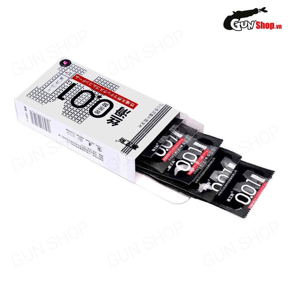 Bao cao su Muaisi 0.01 Trắng - Siêu mỏng 0.01mm - Hộp 10 cái