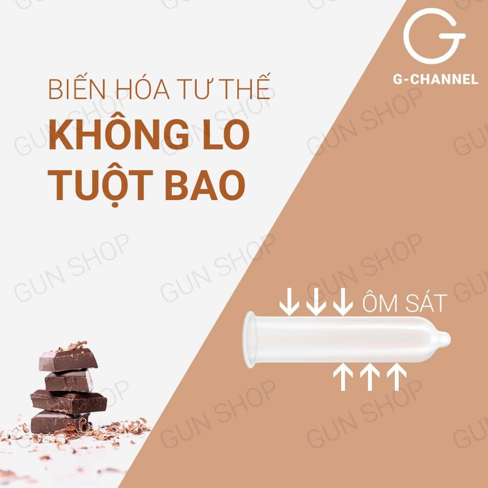 Bao cao su Nakanishi - Siêu mỏng 0.03mm - Hương chocolate - Hộp 4 cái