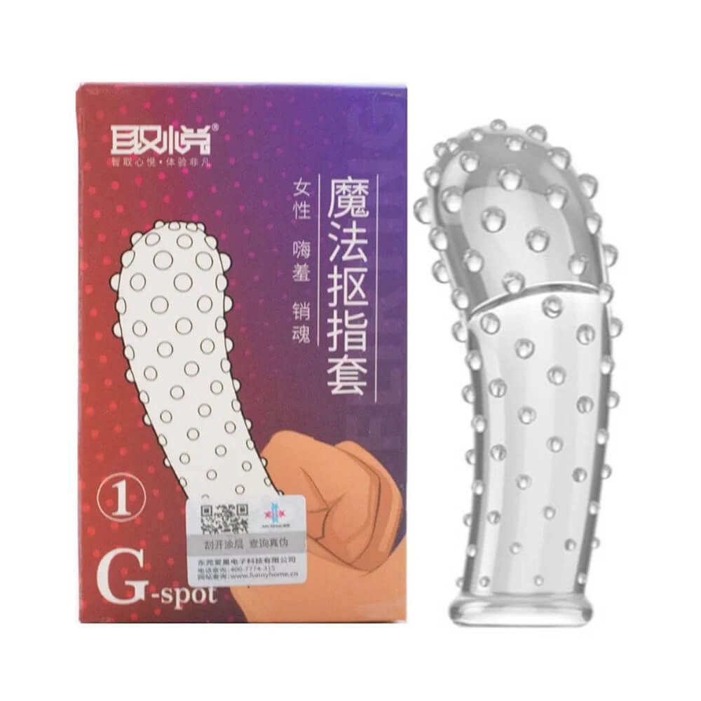 Bao cao su ngón tay G-spot 1 - Gai nổi toàn thân - Hộp 1 cái