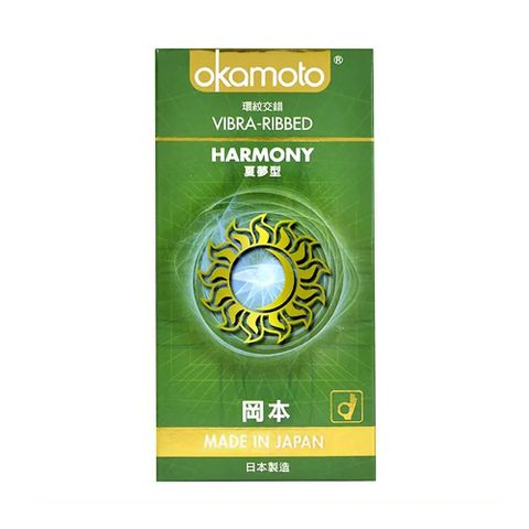 Bao cao su Okamoto Harmony - Gân sọc, siêu mỏng - Hộp 10 cái