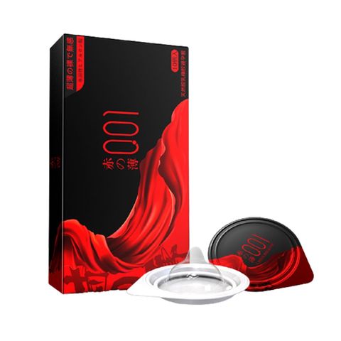 Bao cao su OLO 0.01 Đỏ đen - Siêu mỏng, nóng ấm -  Hộp 10 cái