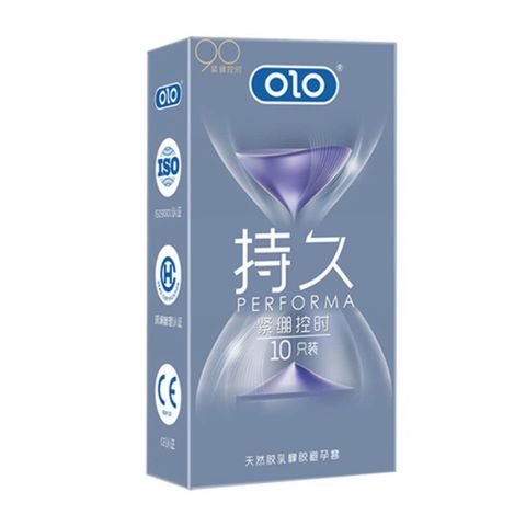 Bao cao su OLO 0.01 Đồng Hồ Xanh - Kéo dài thời gian, hương vani - Hộp 10 cái