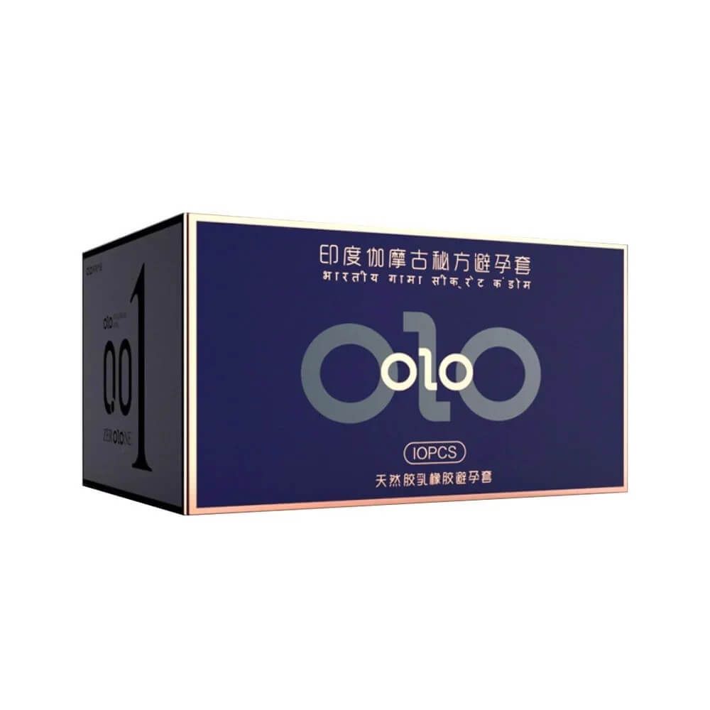 Bao cao su OLO 0.01 Xanh - Siêu mỏng, mát lạnh, kéo dài thời gian - Hộp 10 cái