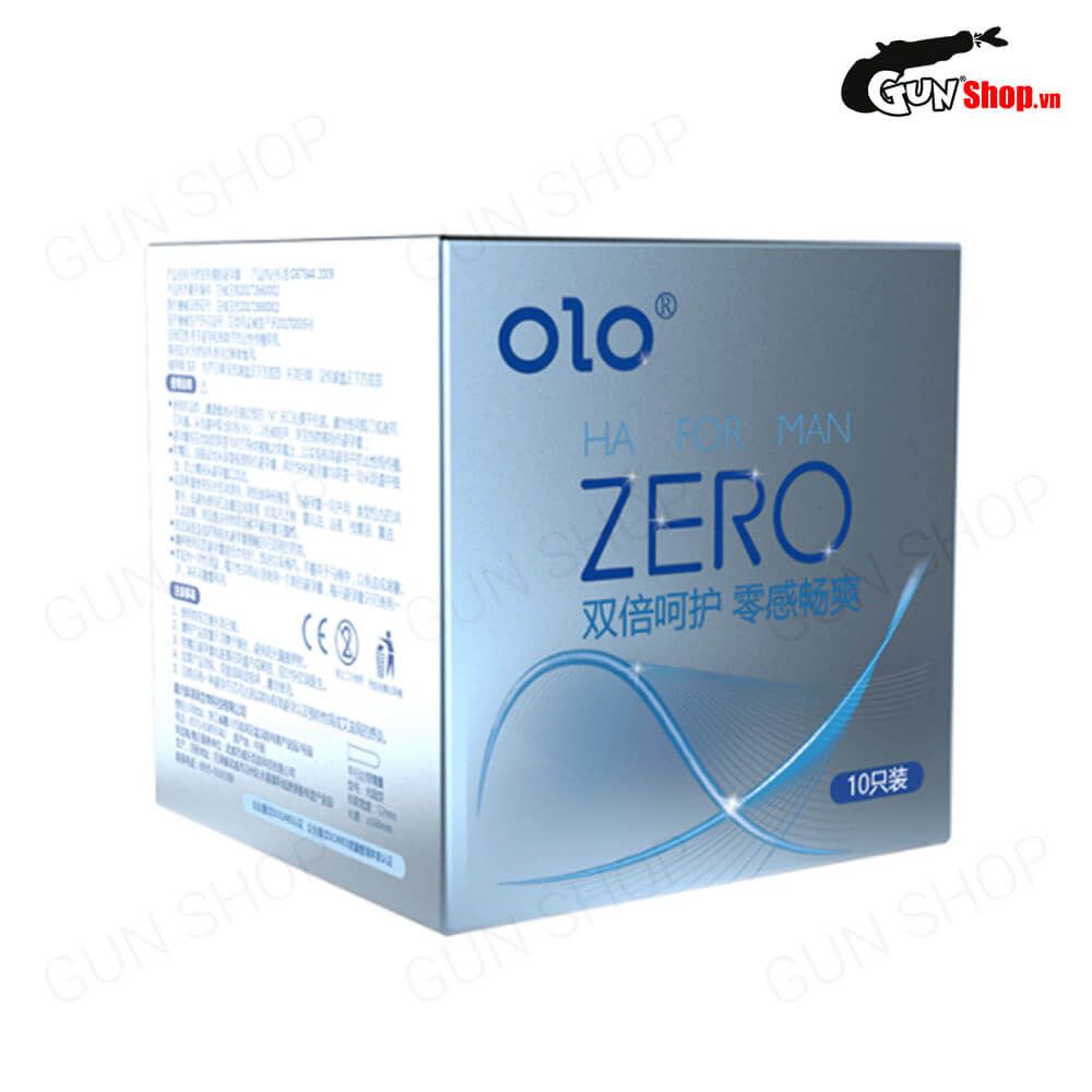 Bao cao su OLO 0.01 Zero Ha For Man - Siêu mỏng, nhiều gel bôi trơn - Hộp 10 cái